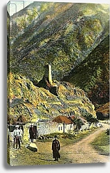 Постер Картины Village in the Caucasus, Russia