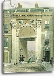 Постер Шепард Томас (акв) Gateway to the River, Essex Street, 1857