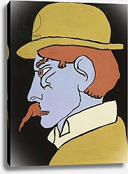 Постер Годье-Бжеска Анри Man with Moustache, Profile, c.1911-12