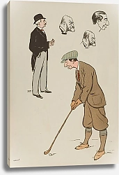 Постер Гурса Жорж le commandant Alexandre, M. Le Couturier, le directeur du golf