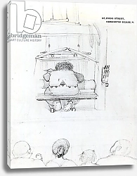 Постер Берне-Джонс Эдвард William Morris at his loom, caricature