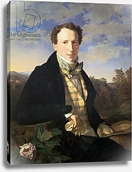 Постер Вальдмюллер Фердинанд Self portrait, 1828