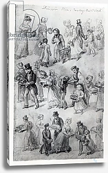 Постер Шарф Джордж (грав) Delivering Dinner, 1841