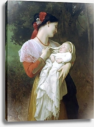 Постер Бугеро Вильям (Adolphe-William Bouguereau) Материнское восхищение