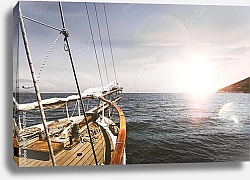 Постер Путешествие на лодке по морю 