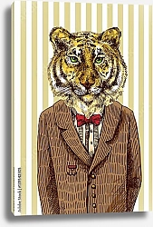 Постер Тигр в пиджаке