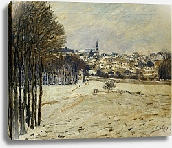 Постер Сислей Альфред (Alfred Sisley) The Snow at Marly-le-Roi, 1875