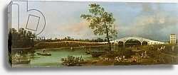 Постер Каналетто (Giovanni Antonio Canal) Old Walton's Bridge, 1755