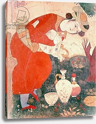 Постер Школа: Персидская Woman pouring Wine in the Court of Shah Abbas I, 1585-1627