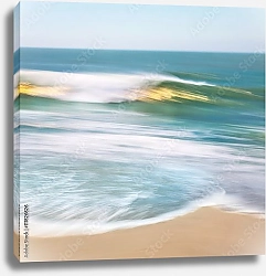 Постер Золотая морская волна 