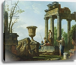 Постер Панини Джованни Паоло Architectural ruins, c.1715