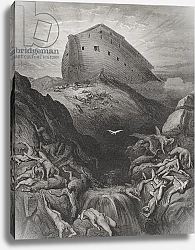 Постер Доре Гюстав The Dove Sent Forth From The Ark, Genesis 13:8-9, illustration from Dore's 'The Holy Bible', 1866