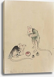 Постер Хокусай Кацушика Two mice
