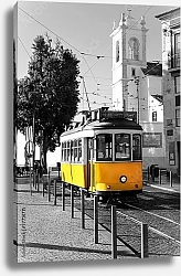 Постер Желтый трамвай в Лиссабоне, Португалия
