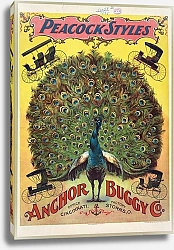 Постер Стробридж и К Peacock styles. Anchor Buggy Co.