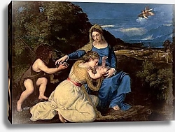 Постер Тициан (Tiziano Vecellio) The Virgin and Child with Saints, 1532