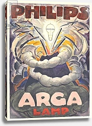 Постер Гестел Лео Poster advertising Philips Arga Lamp, c.1918