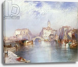 Постер Моран Томас Venetian Canal, 1896