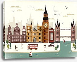 Постер Лондон, путешествия