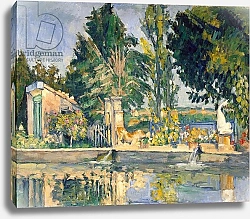 Постер Сезанн Поль (Paul Cezanne) Jas de Bouffan, the pool, c.1876