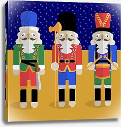 Постер Хантли Клэр (совр) Christmas Nutcrackers - Good Luck Symbols
