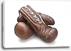 Постер Винтажные боксерские перчатки