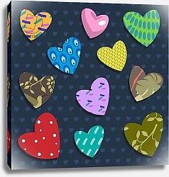 Постер Хантли Клэр (совр) Love Hearts