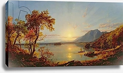 Постер Кропси Джаспер Sunset, Lake George, New York, 1867