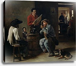 Постер Бонвин Франсуа Interior of a Tavern, 1859