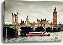 Постер Великобритания. Лондон. Темза