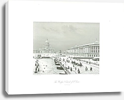 Постер Санкт-Петербург. Синий мост и Исакиевский собор