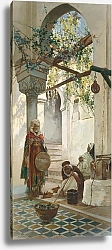 Постер Якоби Валерий У входа в мечеть, (1883)