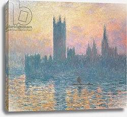 Постер Моне Клод (Claude Monet) The Houses of Parliament, Sunset, 1903