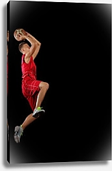 Постер Баскетболист с мячом
