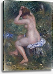 Постер Ренуар Пьер (Pierre-Auguste Renoir) Купальщица 7