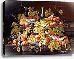 Постер Розен Северин Still Life with Fruit and Champagne,
