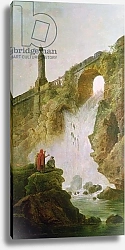 Постер Робер Юбер Landscape, The Waterfall