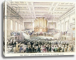 Постер Шепард Томас (акв) The Great Anti-Slavery Meeting of at Exeter Hall, 1841
