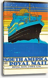 Постер Шоэсмит Кеннет Poster advertising South America by Royal Mail Lines