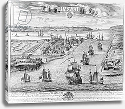 Постер Школа: Английская 18в. A Prospect of the Towne and Harbour of Harwich