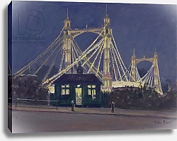 Постер Берроу Джулиан (совр) Albert Bridge - Night