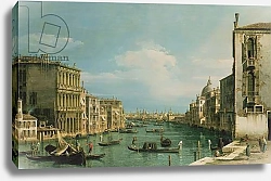 Постер Каналетто (Giovanni Antonio Canal) The Grand Canal Venice looking East from the Campo di San Vio
