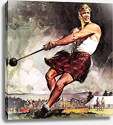Постер МакКоннел Джеймс Throwing the hammer