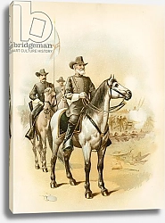 Постер Школа: Северная Америка (19 в) On the eve of Gettysburg - General Lee directing the battle