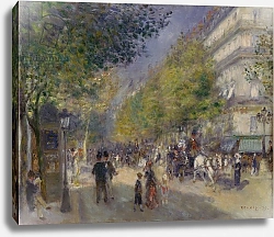 Постер Ренуар Пьер (Pierre-Auguste Renoir) The Boulevards, 1875