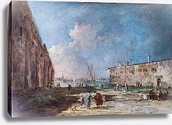 Постер Гварди Франческо (Francesco Guardi) Вид рядом с Венецией