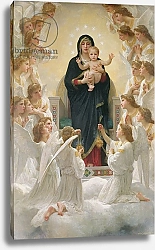 Постер Бугеро Вильям (Adolphe-William Bouguereau) The Virgin with Angels, 1900