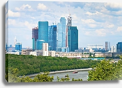 Постер Вид на Москва-сити