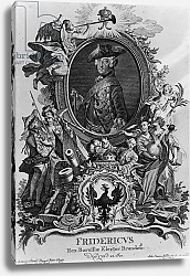 Постер Песне Антуан Portrait of Frederick II, engraved by Johann Esaias Nilson