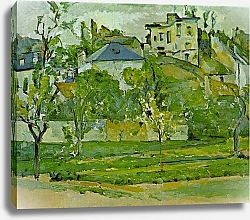 Постер Сезанн Поль (Paul Cezanne) Фруктовый сад в Понтуазе